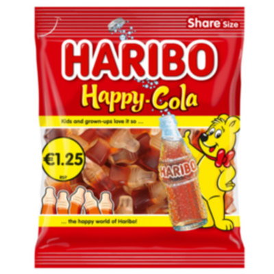 Haribo Happy Cola Bottle Sweets, 140g