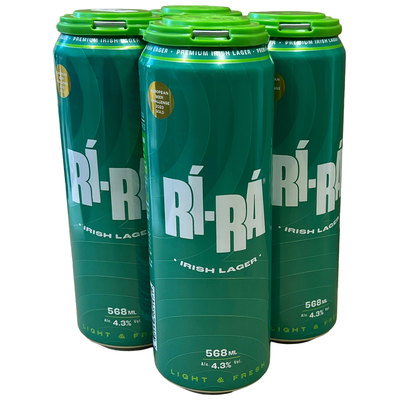Rí-Rá Irish Lager Pint Can, 4 x 568ml