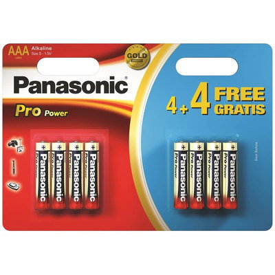Panasonic Pro AAA Batteries, 8 pack