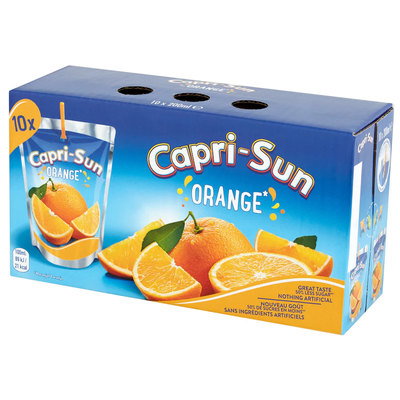 Capri-Sun Orange Drink, 10 x 200ml