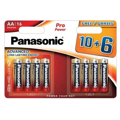 Panasonic Pro AA Batteries, 16pk