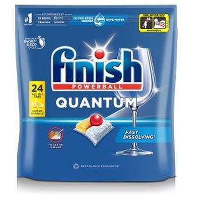 Finish Quantum Powerball Dishwasher Tabs, 24pk