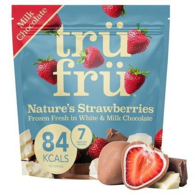 trüfrü Strawberries in White & Milk Chocolate, 200g