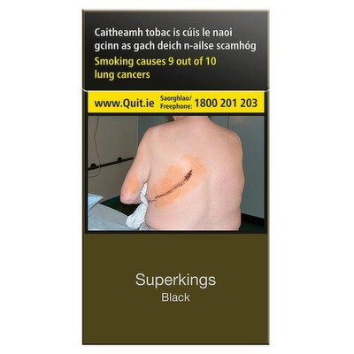 Superkings Black 100s Cigarettes, 20pk