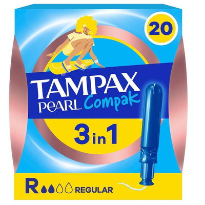 Tampax Pearl Compak Regular, 20pk