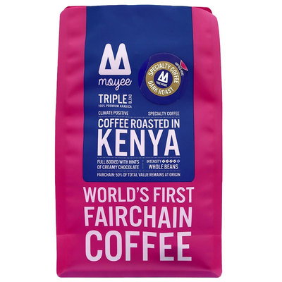 Moyee Kenyan Triple Blend Fairchain Ground Coffee, 450g