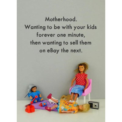 Sell Your Kids On Ebay Mother's Day Card