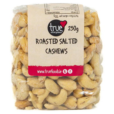 True Natural Goodness Roasted & Salted Cashews, 250g