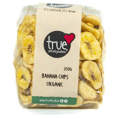 True Natural Goodness Organic Banana Chips, 250g