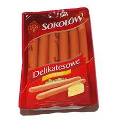Sokolow Deluxe Pork Frankfurters with Cheese, 600g