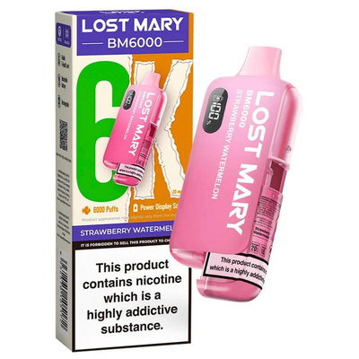 Lost Mary BM6000 Strawberry Watermelon Ice Vape 20mg