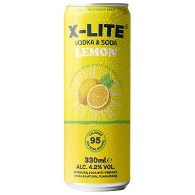 X-Lite Vodka And Soda w. Lemon Drink, 330ml