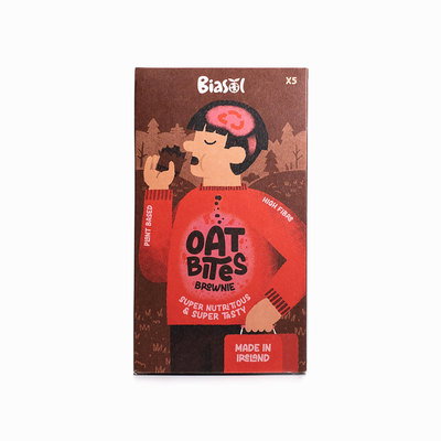 BiaSol Oat Bites Brownie Multipack, 5 x 30g