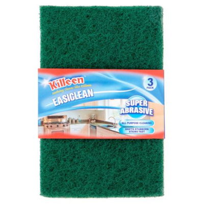 Killeen Easiclean Scourers, 3pk