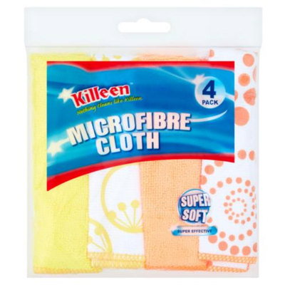 Killeen Microfibre Cloths, 4pk