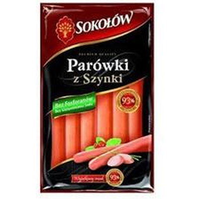 Sokolow Pork Hot Dogs - Parówki z Szynki, 250g