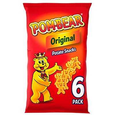 Pom-Bear Original Crisps, 6 x 13g