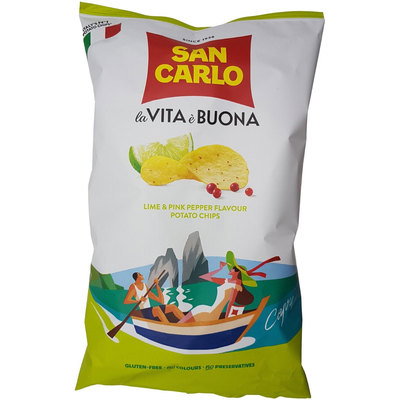 San Carlo Lime & Pepper Crisps, 150g