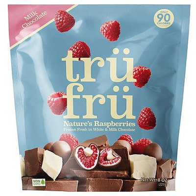 trüfrü Raspberries in White & Milk Chocolate, 200g