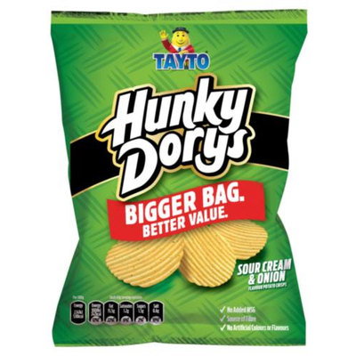 Hunky Dory Sour Cream & Onion Crisps, 45g