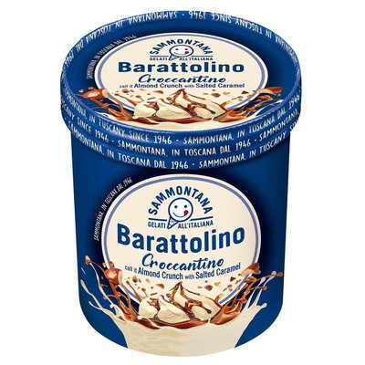 Sammontana Gelato Croccantino Almond & Salted Caramel, Large Tub, 500g