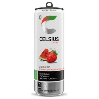 Celsius Energy Drink, Sparkling Strawberry Watermelon, 355ml