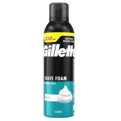Gillette Classic Sensitive Shaving Foam, 250ml