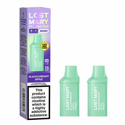 Lost Mary BM600 Blackcurrant Apple Refill 20mg, 2 Pods