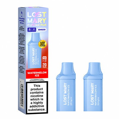Lost Mary BM600 Watermelon Ice Refill 20mg, 2 Pods