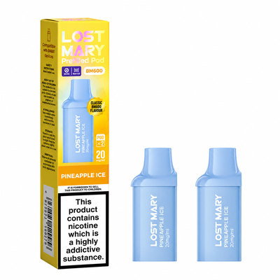 Lost Mary BM600 Pineapple Ice Refill 20mg, 2 Pods