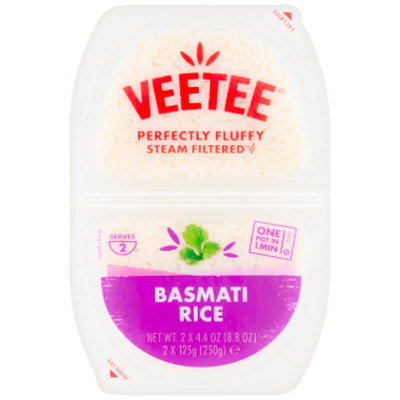 Veetee Basmati Rice, 2 x 125g (250g)