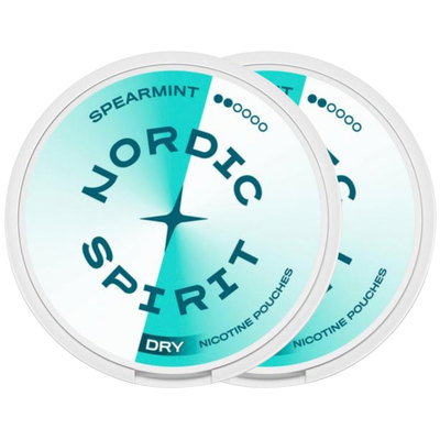 Nordic Spirit Spearmint 6mg Nicotine Pouches, 2pk