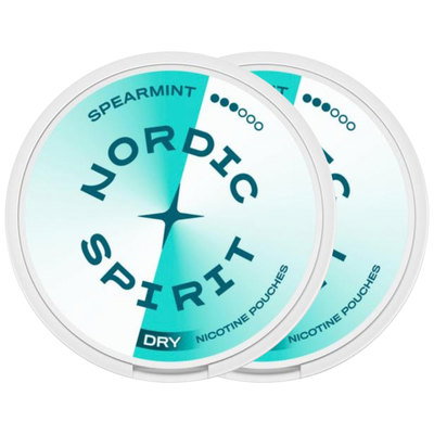 Nordic Spirit Spearmint 9mg, Nicotine Pouches, 2pk