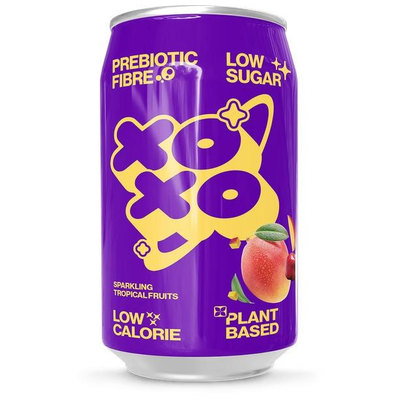XOXO Tropical Fruits Prebiotic Soda, 330ml