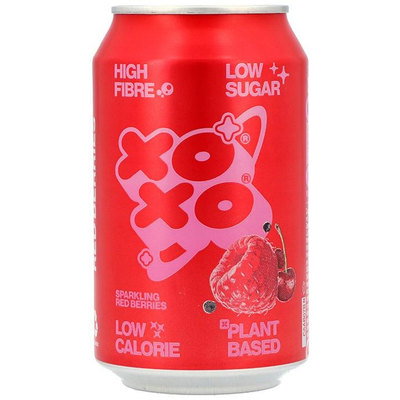 XOXO Red Berries Prebiotic Soda, 330ml