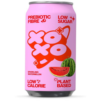 XOXO Watermelon Prebiotic Soda, 330ml