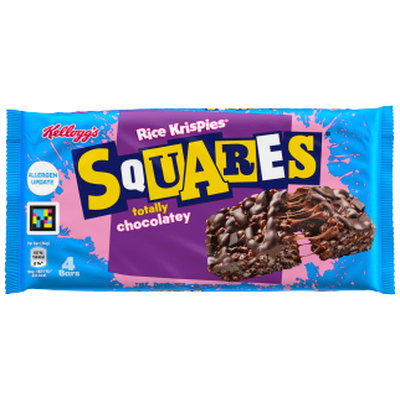 Kellogg's Rice Krispies Squares Totally Chocolate Snack Bars Multipack, 4 x 36g