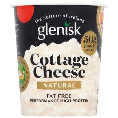 Glenisk Cottage Cheese Natural Fat Free Performance High Protein, 320g