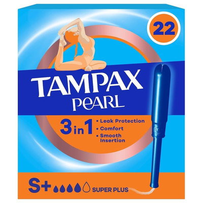 Tampax Pearl Super Plus, 22pk