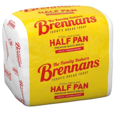 Brennans Family White Sliced Half Pan, 390g
