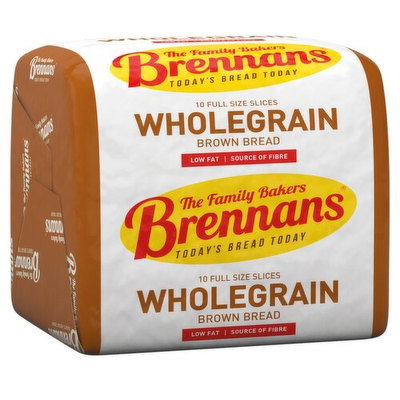Brennans Wholegrain Brown Half Pan, 390g