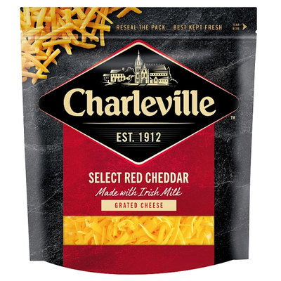 Charleville Select Red Cheddar Grated Cheese, 180g