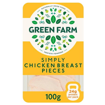 Green Farm Simply Chicken Breast Pieces, 120g