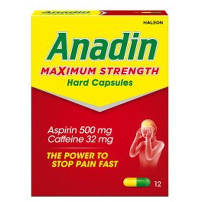 Anadin Maximum Strength Painkiller Tablets, 12pk