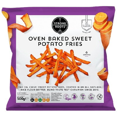 Strong Roots Oven Baked Sweet Potato Fries 500g