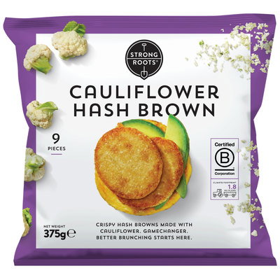 Strong Roots Cauliflower Hash Browns, 375g