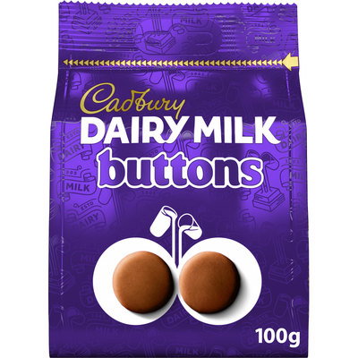 Cadbury Dairy Milk Chocolate Buttons, 100g