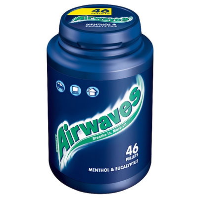 Airwaves Menthol & Eucalyptus Chewing Gum, 46pc