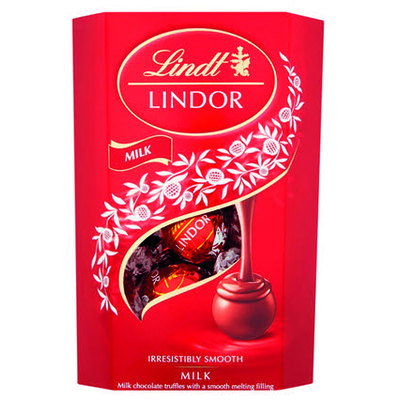 Lindt Lindor Milk Chocolate Truffles Box, 200g