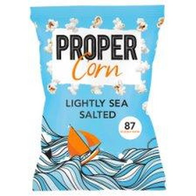 Propercorn Lightly Sea Salted Popcorn, 20g